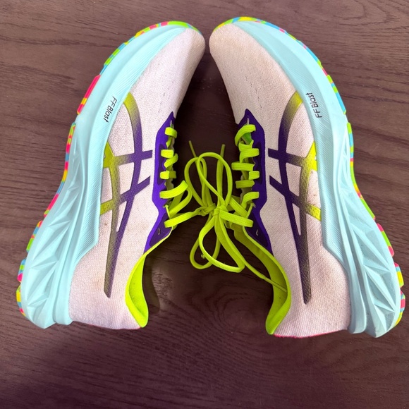 Asics Dynablast 2 Women's Running Shoes White 1012B248 Size 8 - Picture 8 of 10